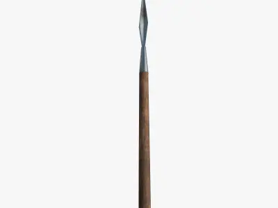 Simple spear Free low-poly 3D model