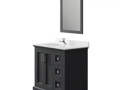 OVE Emma 36 Dark Charcoal Vanity 3D model