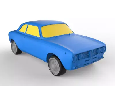 Alfa Romeo 1969 Classic Car 3D print model