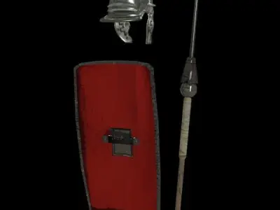 Roman armor Low-poly 3D model