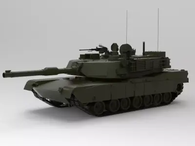  M1 Abrams tank 3D model