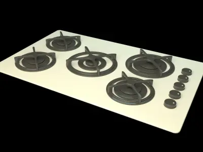 cooktop gas  Free 3D model