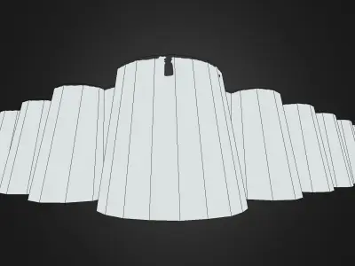Derawar Fort 3d  Low-poly 3D model