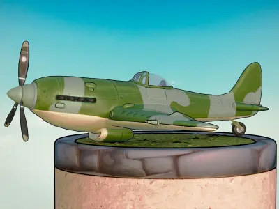 Supermarine Spitfire Low-poly 3D model purchase