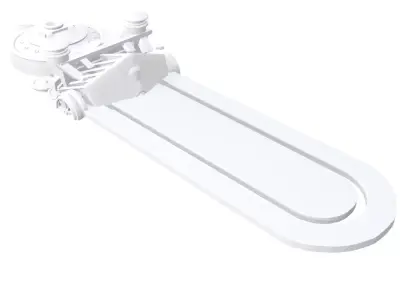 Train Bookmark 3D print model