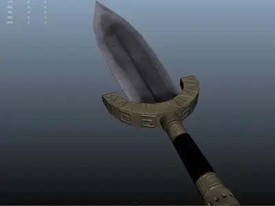 Sword pair of swords Low-poly 3D model purchase
