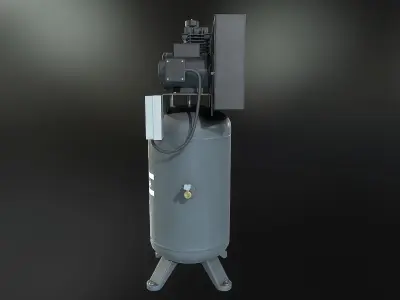 Air Compressor Low-poly 3D model order