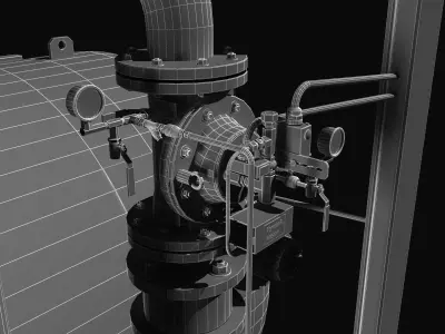 Fire Water Tank 3D model