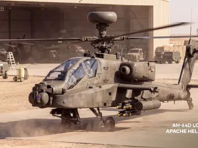AH-64D Longbow Apache 3D model