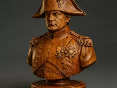 French Emperor Napoleon Bonaparte Chess Piece 3D print model