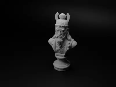 Korean Hwarang Bust Chess 3D print model buy