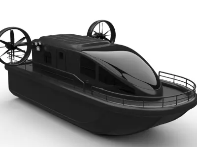 airboat 3D model