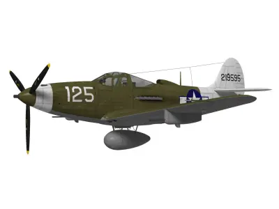 Bell P-39 Airacobra 3D model buy