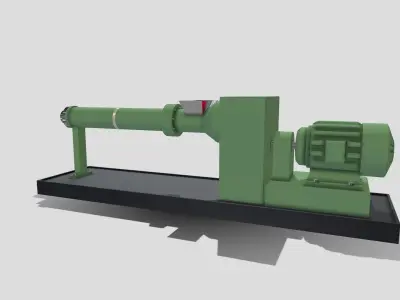 Machine - Extruder Low-poly 3D model