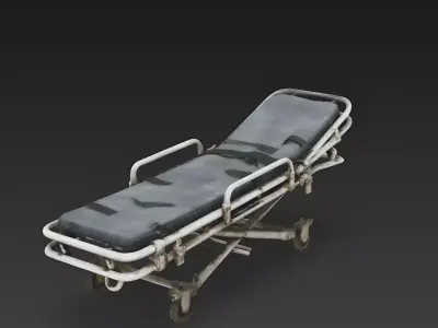 Last Rites Ruined Medical Gurney 3D Model Low-poly 3D model