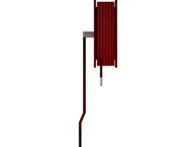 Fire Hose Reel Low-poly 3D model