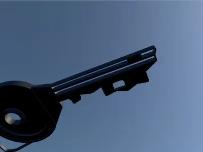 Safe key 3D Low-poly 3D model