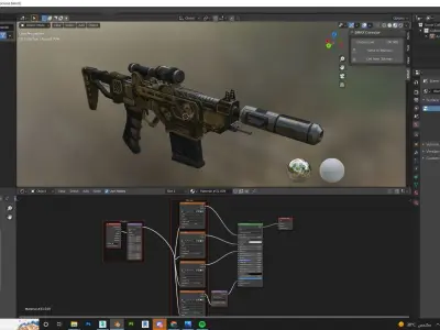 43Assualt-Rifle assault rifle Low-poly 3D model
