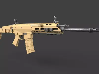 Remington ACR gun Low-poly 3D model