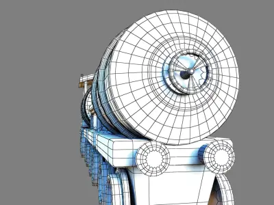Toy train 3D model 16