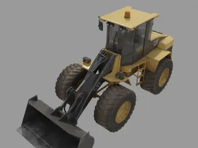 YELLOW Bulldozer 3D model