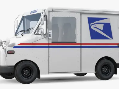 USA Grumman LLV Post Car 3D model