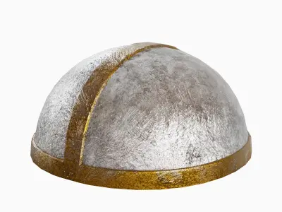Medieval Helmet 02 Low-poly 3D model