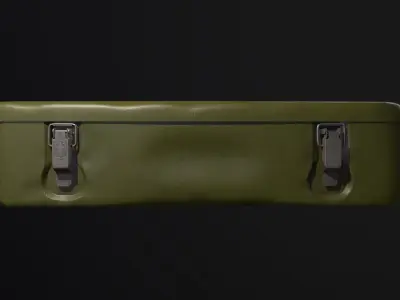 Verbandkasten KFZ Medic Crate Old Low-poly 3D model