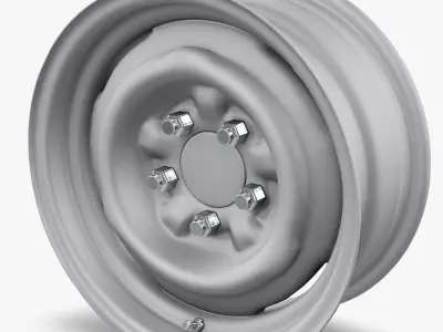 Wheel Vintiques Wheel Standard Steel Low-poly 3D model