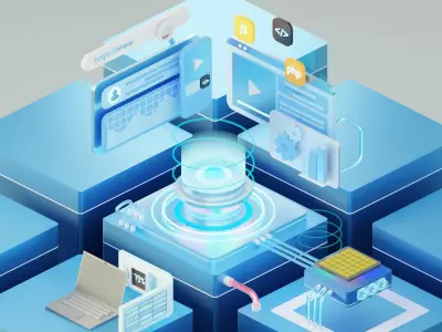 Web Development Modern and Professional Web Design Concept 3D model