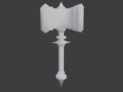 LowPoly Hammer Free 3D model