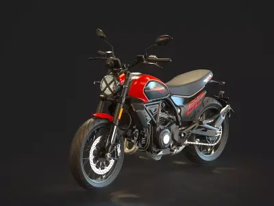 Base model Ducati Scrambler 2023 3D model