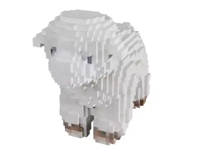 Sheep Voxel Free 3D model