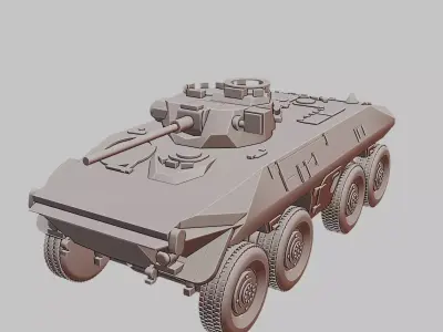Luchs German WWII Reconnaissance Tank 3D Print Model 3D print model