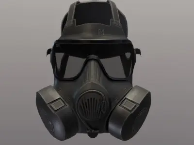 M50 Gasmask Low-poly 3D model