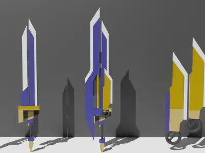 Grand Ninja Sword Pack Free 3D model