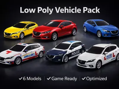 6 Vehicle pack unity unreal