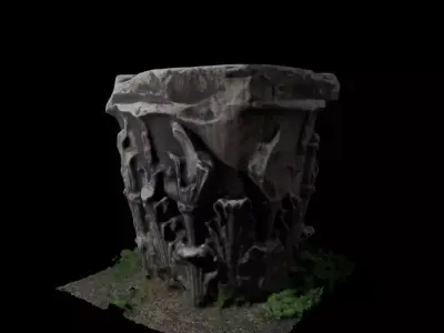 Roman capital Free 3D model