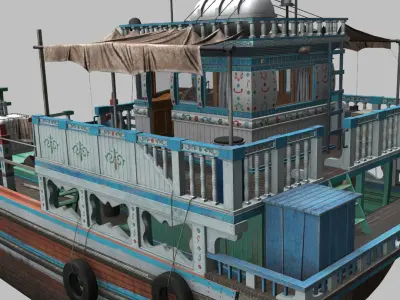 Jalibut Dhow 3D model