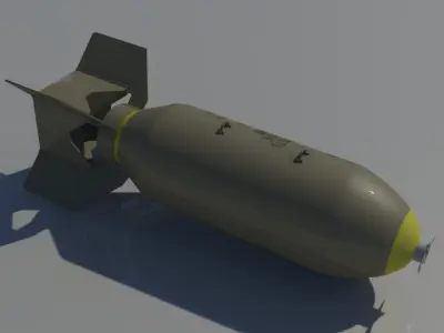 AN-M64 500lb General Purpose Bomb 3D model