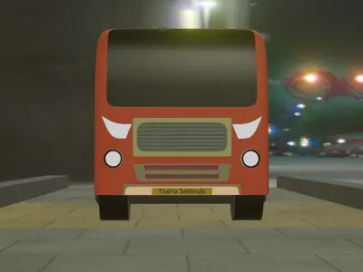Free 3D bus model Free 3D model