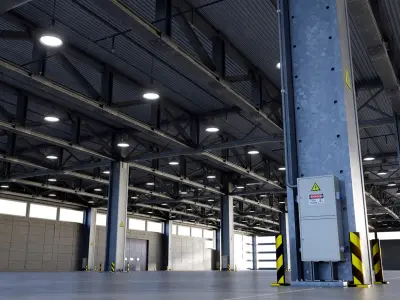 Warehouse Hipoly 3D model