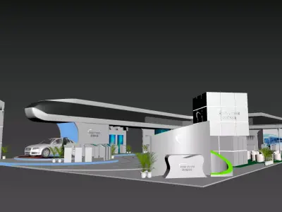 Future Mobility Experience Exhibition Hall 3D model