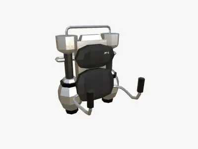 Jetpack Low Poly G05 - SciFi Character Design Low-poly 3D model