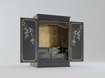 SMALL ALTAR BUTSUDAN Low-poly 3D model
