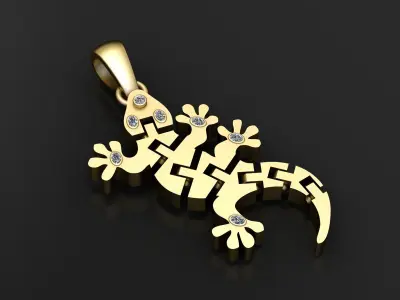 LIZARD INSECT PENDANT 3D PRINTABLE MODEL 3D print model purchase