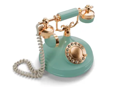 Vintage Art Deco Telephone 3D model