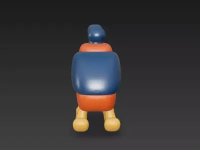 Cute Toy Rescue Helicopter 3D Model  Low-poly 3D model
