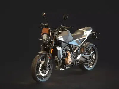 Base model Husqvarna Svartpilen 801 2024 3D model
