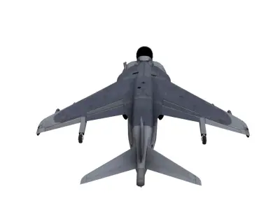 Lowpoly McDonnell Douglas AV-8B Aircraft Model Low-poly 3D model